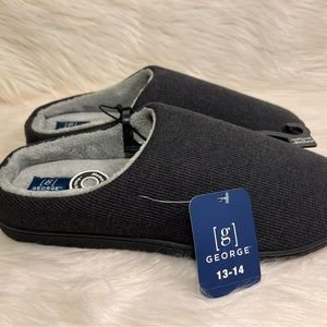 MENS George Slippers, Size 13-14